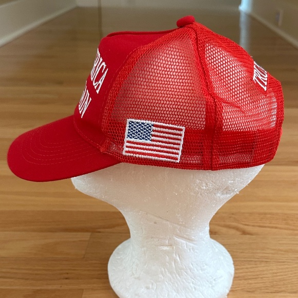 Make America Great Again Trump 45-47 Trucker Hat Red - Picture 3 of 11